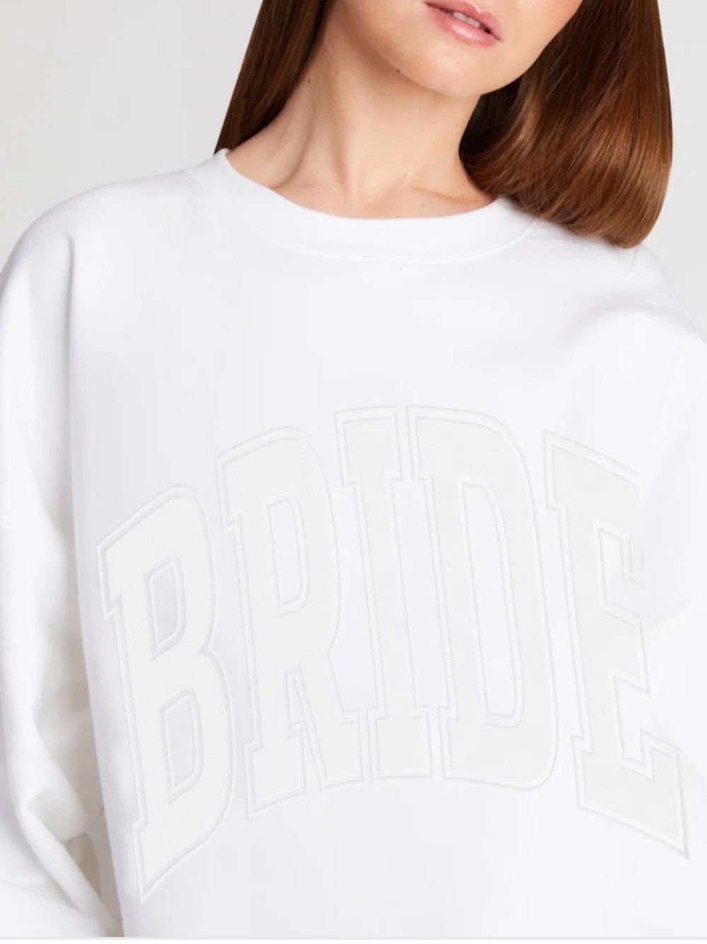 The Bar White 'BRIDE' Sweatshirt